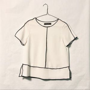 ZARA Exposed Seam Top